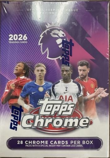 2025-2026 Topps Chrome Premier League EPL Blaster Box