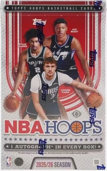 2025-26 Topps NBA Hoops Basketball Hobby Box