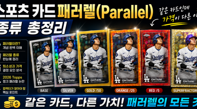 스포츠 카드 패러렐(Parallel) 종류 총정리